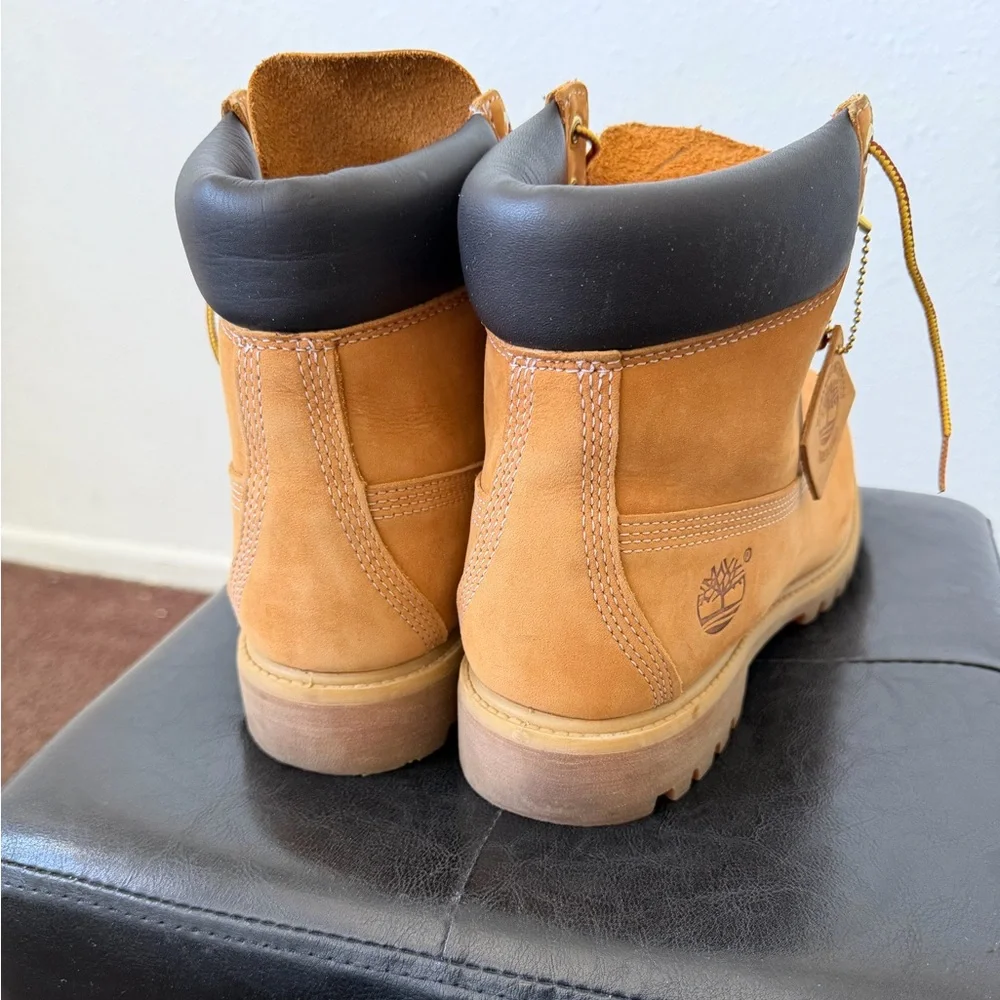 Timberland Wheat Nubuck 6-Inch Waterproof Work Boots - Picture 4 of 9